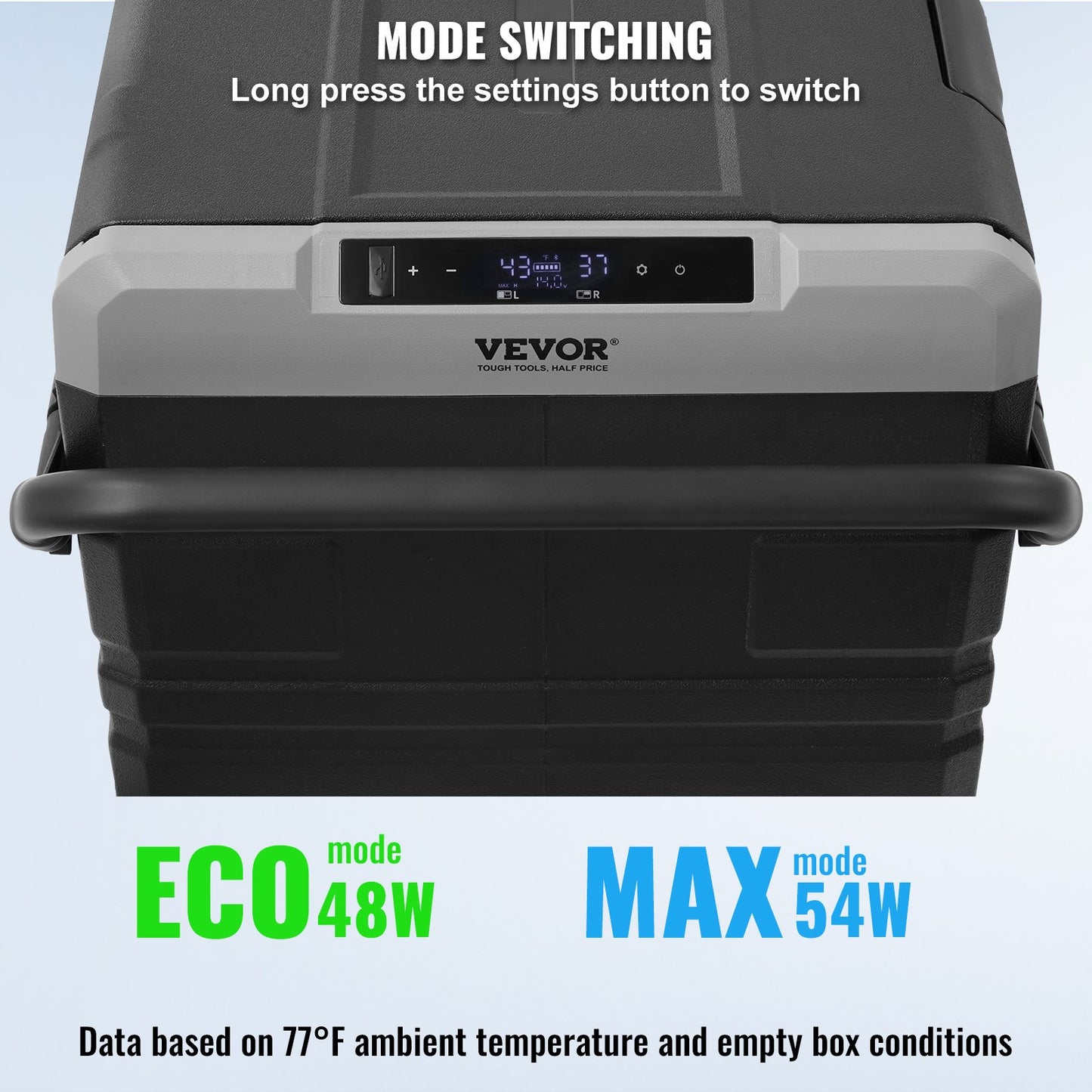 Portable Car Refrigerator Freezer Compressor 115 L Dual Zone For Car Home