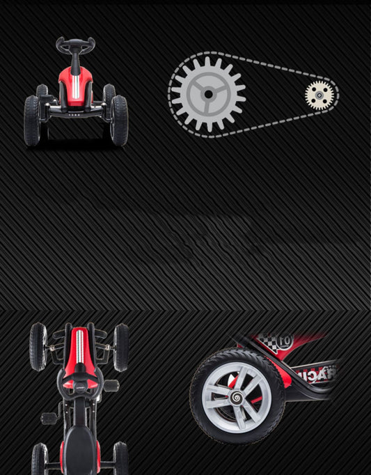 Children's Go-kart Four-Wheel Pedal Exercise Fitness
