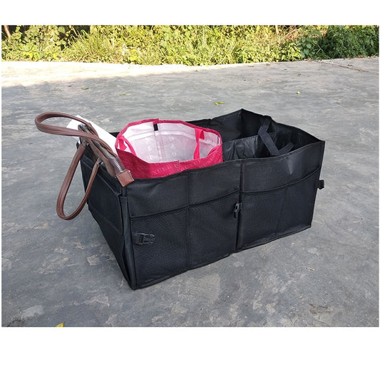 Car trunk storage bag folding car utility vehicle trunk storage bag
