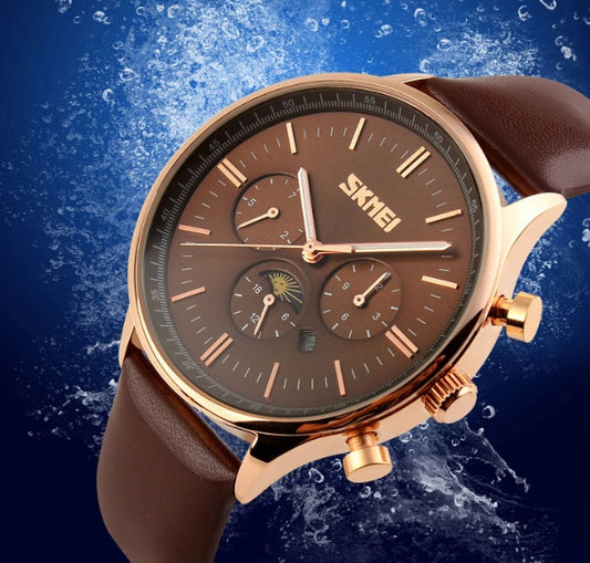 Waterproof quartz watch