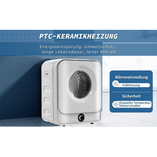 Convection dryer made of metal and plastic