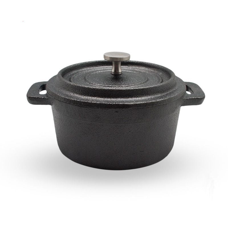 Cast Iron Uncoated Mini Milk Pot Baby Food Pot