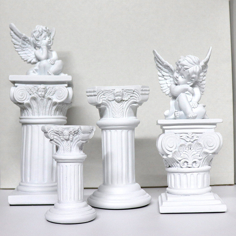 Candle Decoration Set Gypsum Statue Shooting Photography Decoration