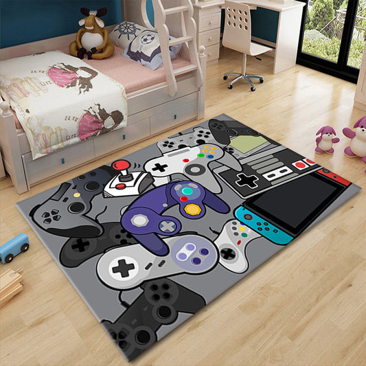 Video Game Carpet Floor Mat Game Console Living Room Bedroom Carpet
