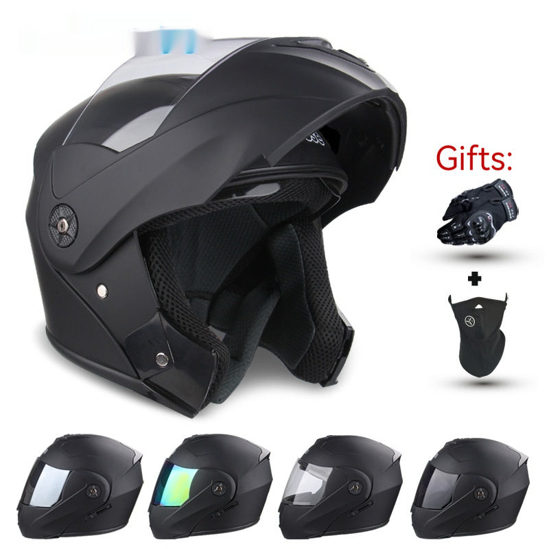 Electric Double Motorcycle Helmet