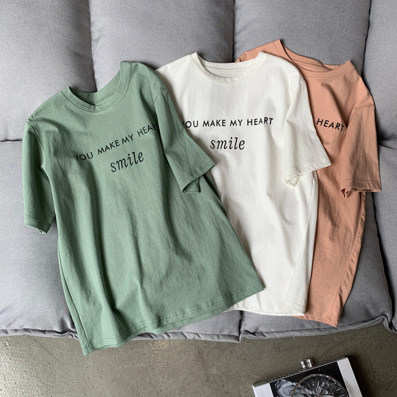 Letter printed T-shirt