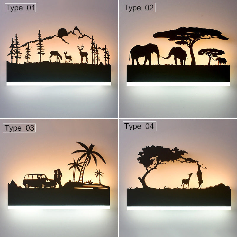 Led acryl wandleuchte