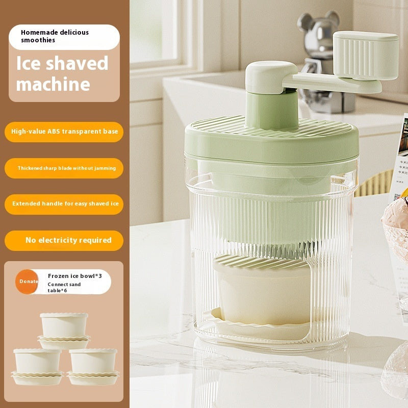 Household Hand Slush Machine Production Ice Crusher Small Manual Ice Breaker