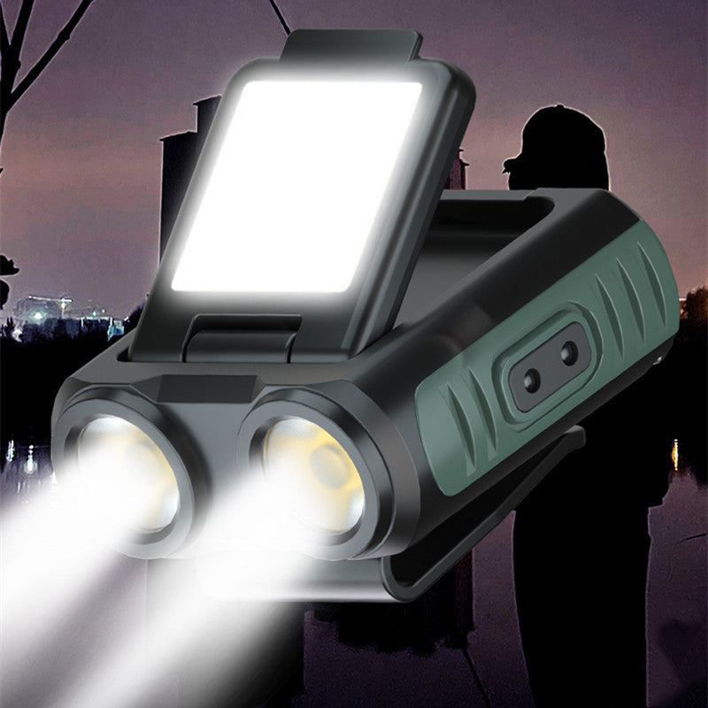 Induction Headlight Cap Lamp USB Charging Outdoor
