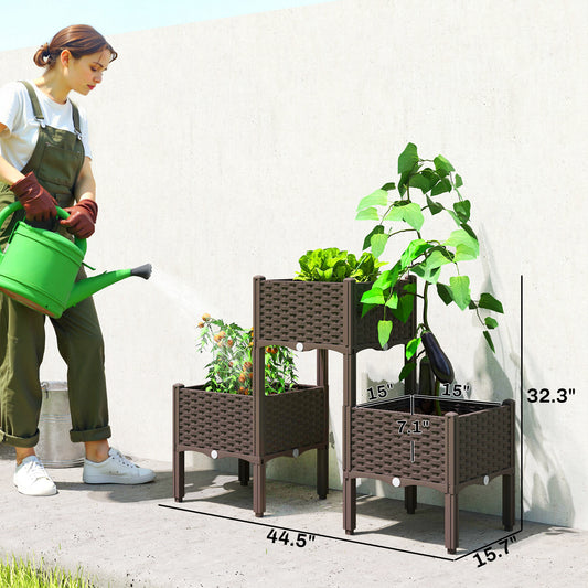 Plastic Raised Garden Bed With Legs
