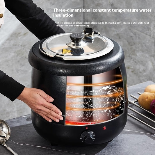 Stainless Steel Insulation Pot Porridge Bucket Hotel Soup Pot Electric Heating Soup Pot