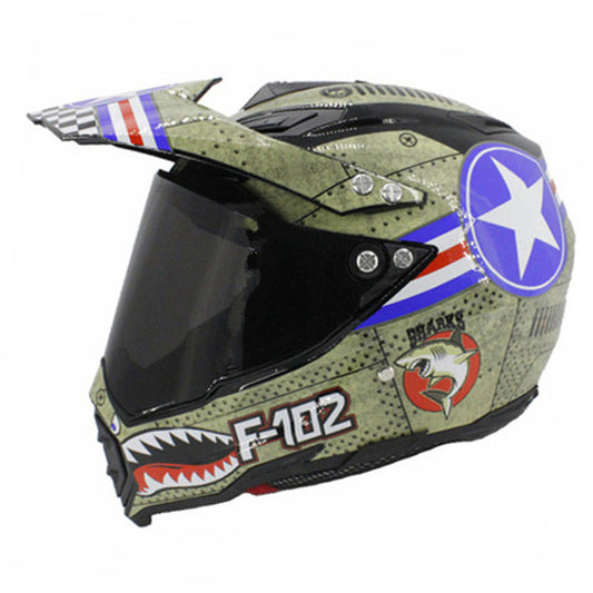 Handsome full-cover motorcycle helmet