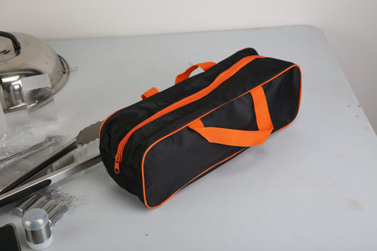 31Pcs Griddle Accessories Kit Flat Top Grill Accessories For Camp Chef With Spatulas Griddle Press Basting Cover Spice Shakers Vegetable Forks Steel Sticks Egg Rings Storage Bag