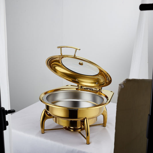 Hotel Restaurant Bufei Golden Stainless Steel Buffet Stove