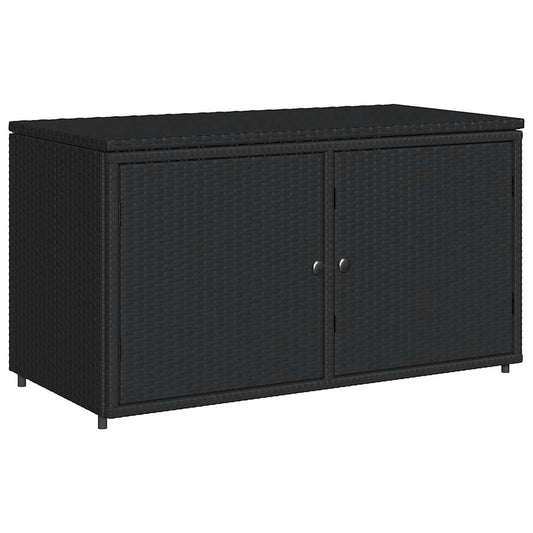 Garden Cabinet 110x55x60.5 cm Poly Rattan Garden Cabinet