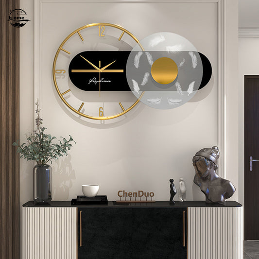 Household Fashion Personality Light Luxury Net Red Wall Clock