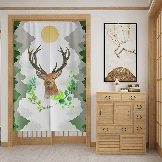 Door Curtain Fabric Non-porous Bedroom Home Curtain Partition Curtain