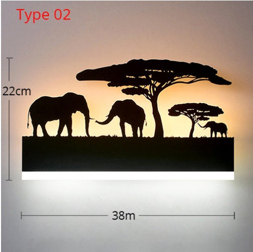 Nature background lamp
