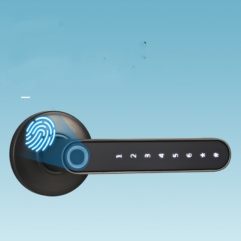 Smart Lock Fingerprint Password Electric Digital Lock Alloy Keyless Security Door Handle For Home