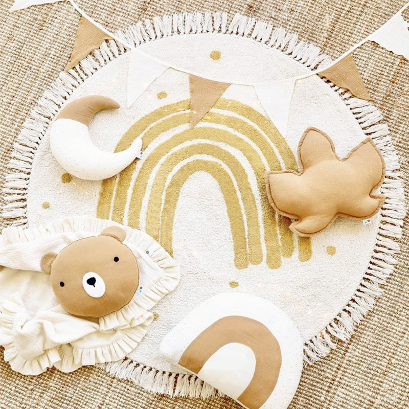 Children's Room Round Tassel Carpet