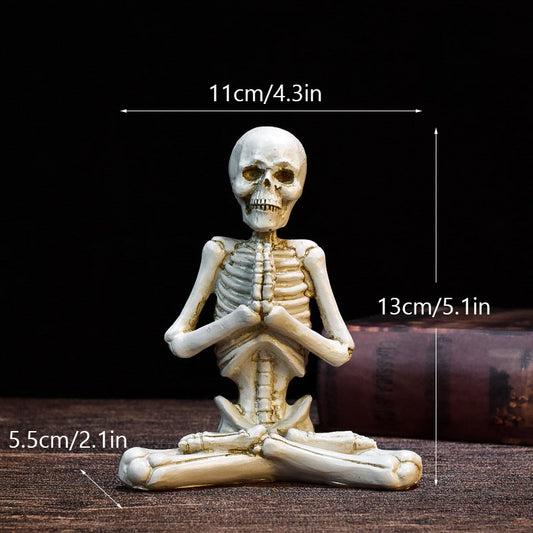 Esqueleto de yoga para Halloween