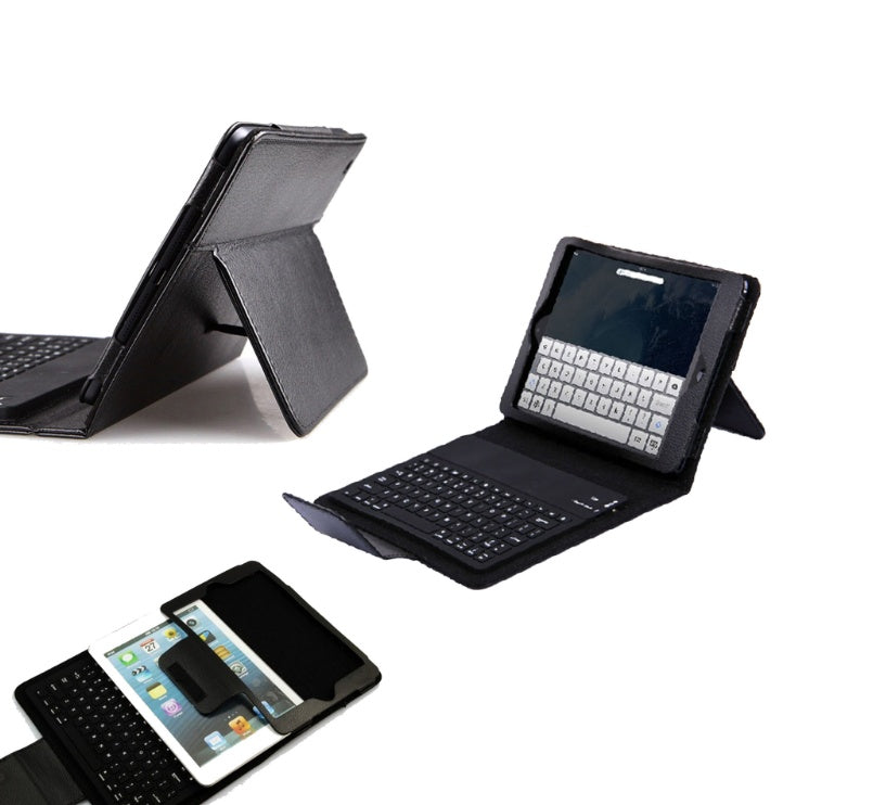 Mini waterproof leather case keyboard