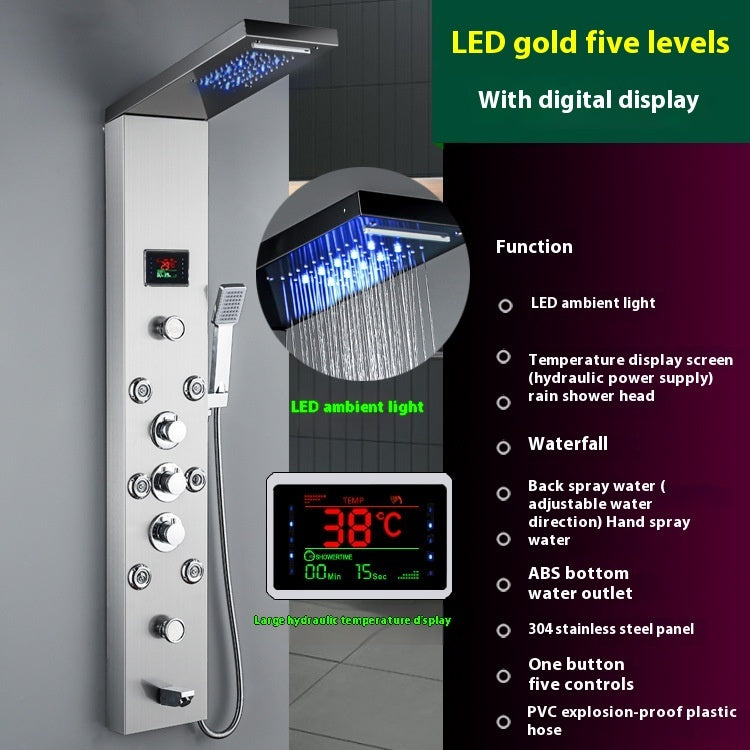 Shower Set Bathroom Intelligent Digital Display