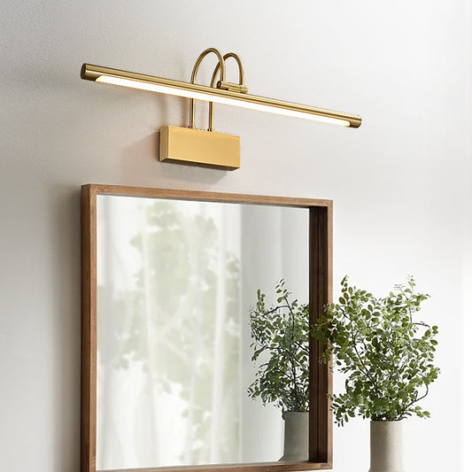 Light Luxury Copper Mirror Front Light Fill Light Living Room