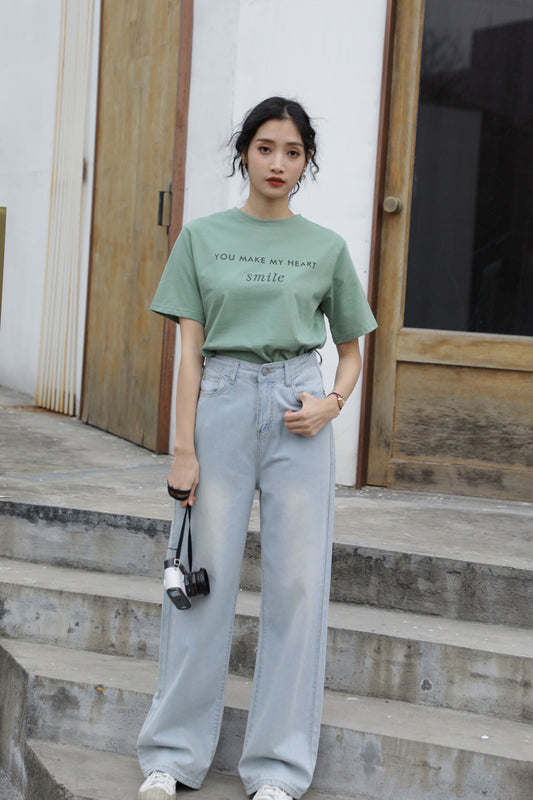 Letter printed T-shirt