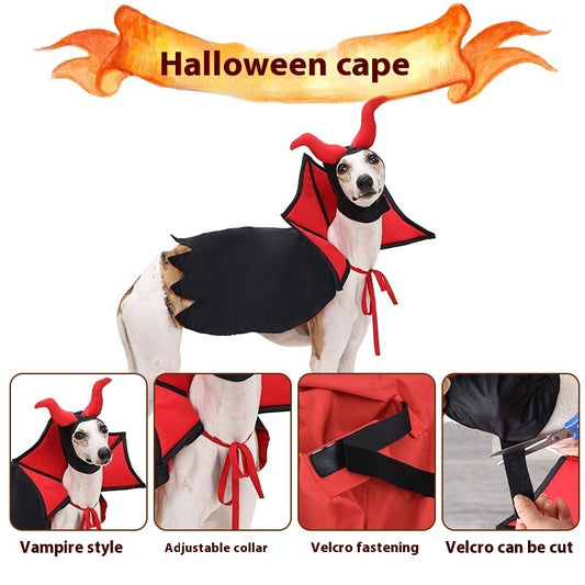 Capa de vampiro para mascota de Halloween