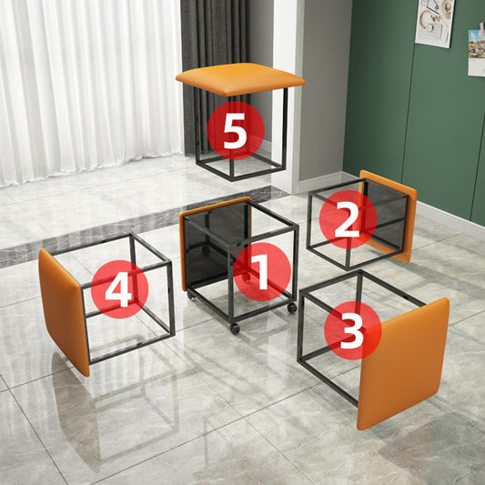 Rubik's Cube Low Stool Square And Round Household Small Apartment