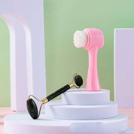 Cleansing Brush Jade Roller Push Face Beauty Device Eye