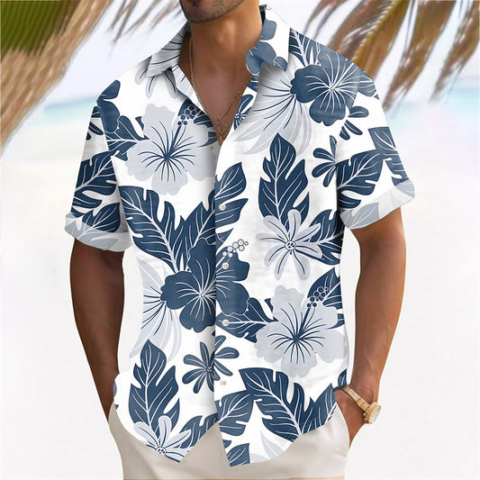 Hawaii Beach Men's Clothing Print Shirt Casual