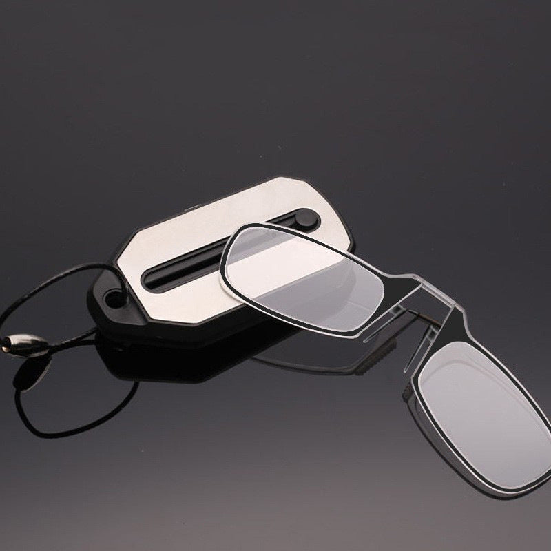 Nuevo estilo de gafas de lectura con clip en la nariz