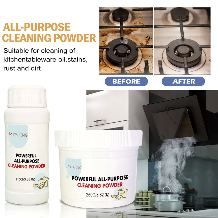 Polvo limpiador multifuncional para cocina, manchas de aceite pesado