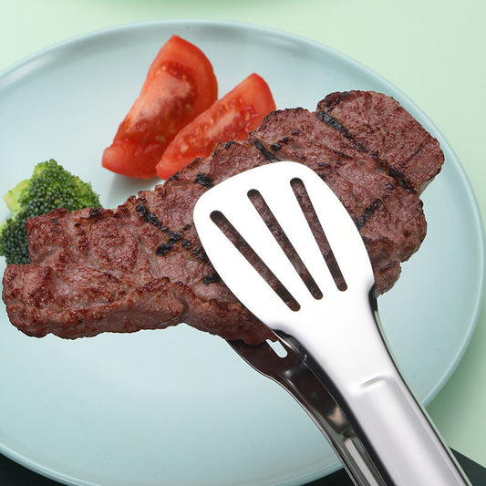 Stainless Steel Food Clip Kitchen Barbecue Grilled Steak Household Anti-scalding Bread Food Thickened Commercial Food Clip