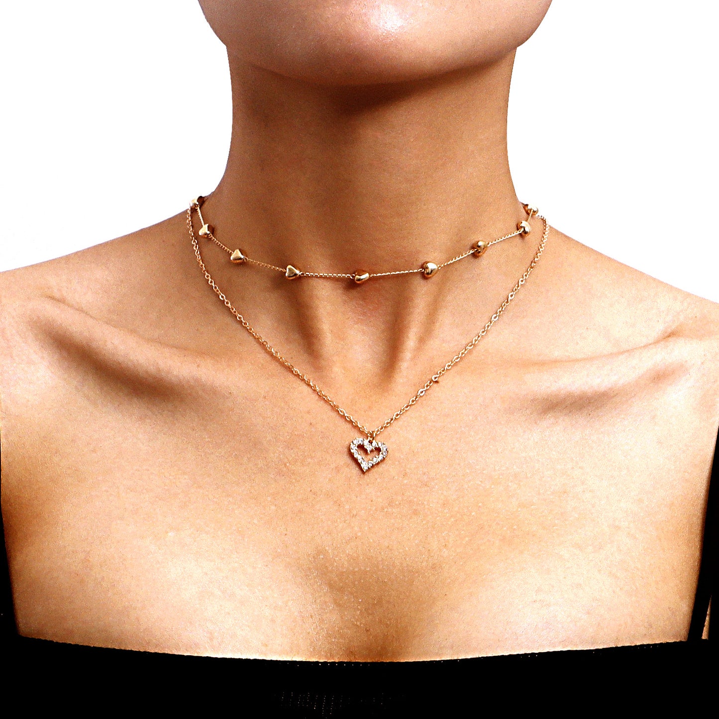 Double layer necklace