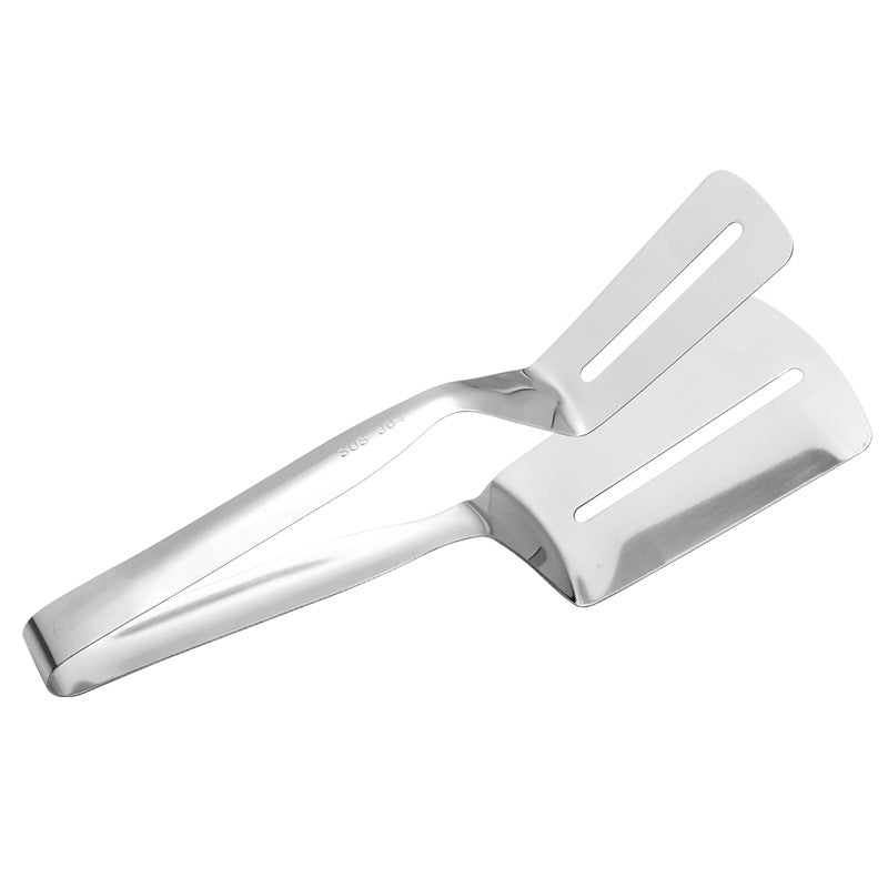 Source Manufacturers 304 Stainless Steel Thick Steak Shovel Fried Fish Shovel Steak Clip Multifunctional Food Clip Spot Wholesale