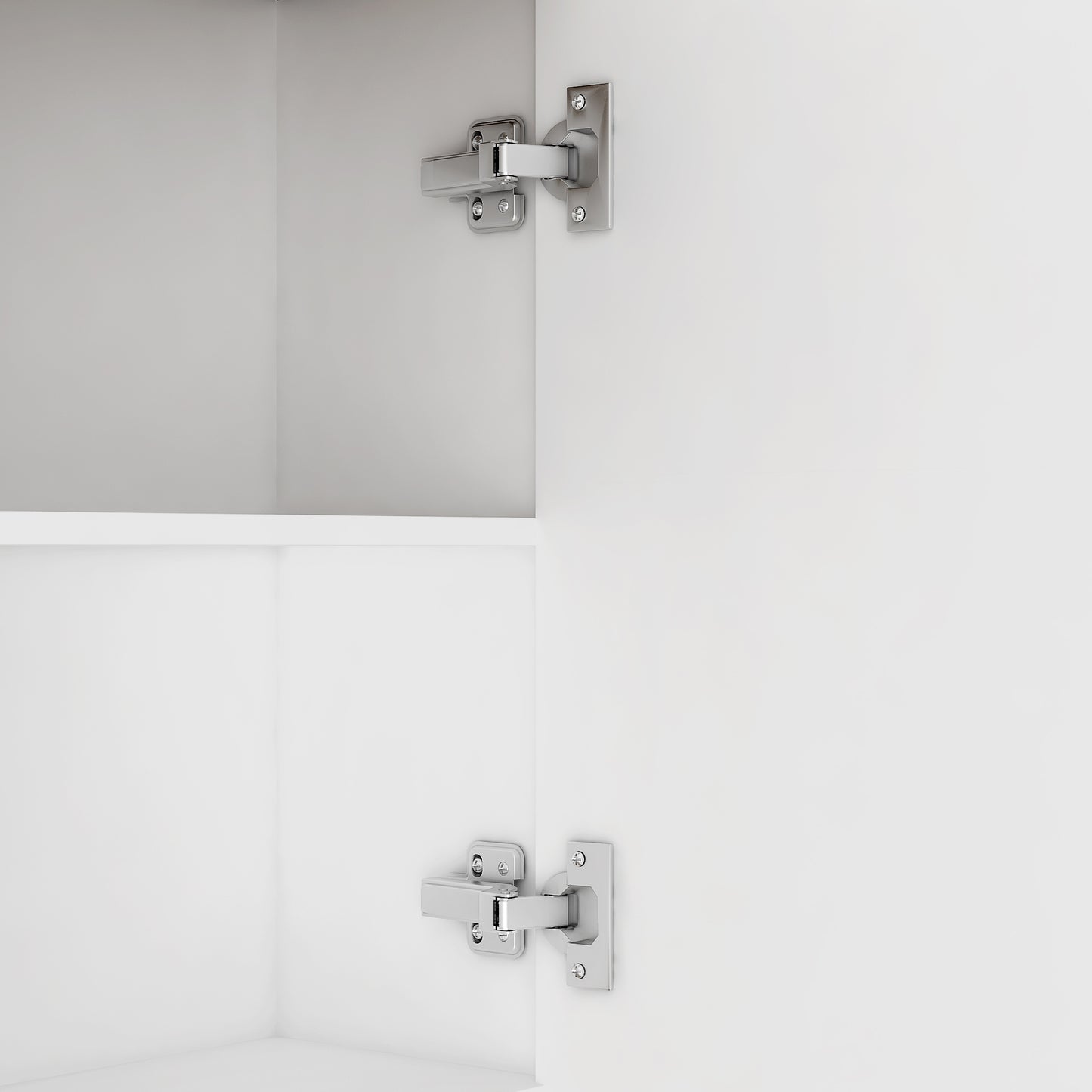 Farmhouse Bar Cabinet With Sliding Barn Door, Large Kitchen BuffetRustic Coffee Bar Sideboard Table,White