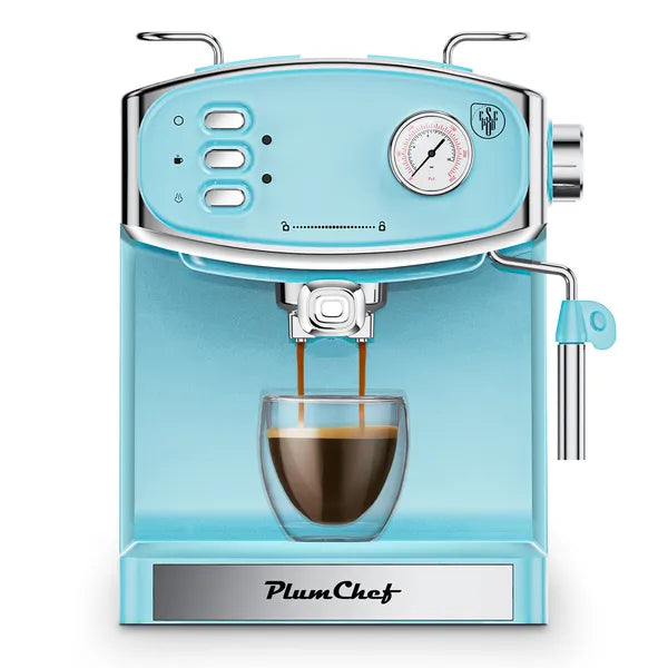 20 Bar Espresso Machine For Home- Professional Compact Espresso Maker With Milk Frother Steam Wand, Pressure Gauge & 54oz Large Water Tank, Low Noise Fast Brewing For Cappuccino, Latte