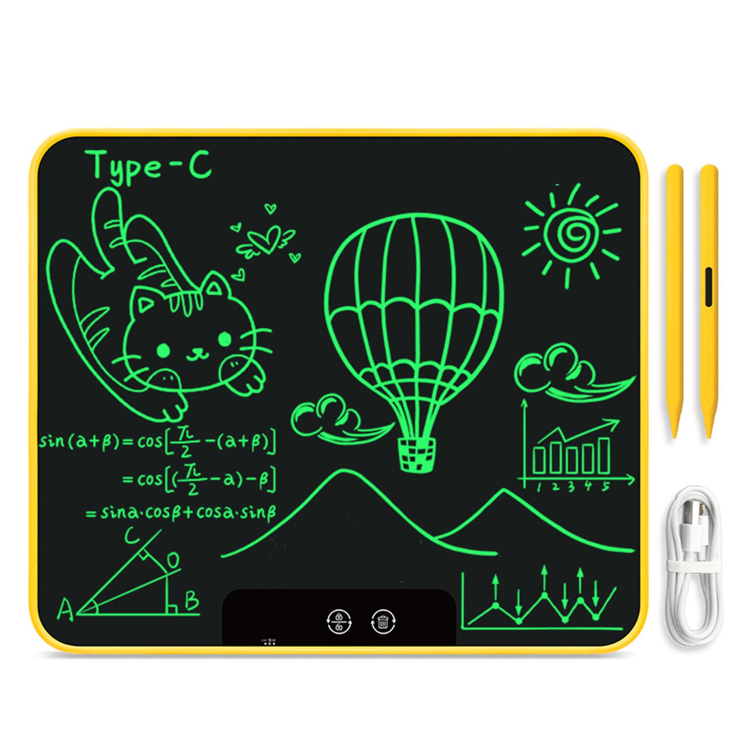 Rechargeable LCD Handwriting Board 18-inch Color Children's Electronic Toy Graffiti Small Blackboard