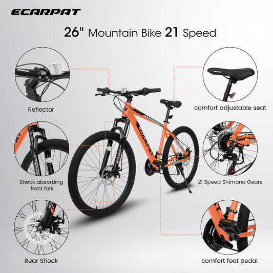 21-speed mountain bike