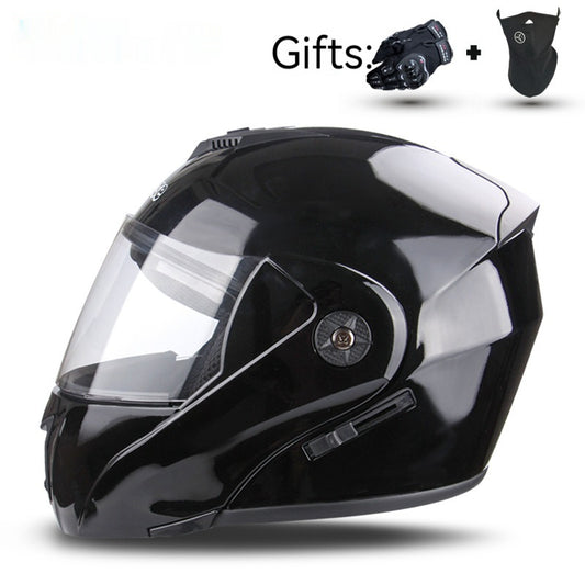 Electric Double Motorcycle Helmet