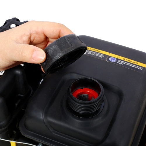 2.5HP Plate Compactor Gas 79.7cc 8200N Force Construction Concrete Tamper Machine Power Paver 19.3 X 12.6 Plate,EPA Compliant