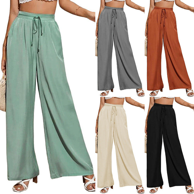 Loose and elastic pants for women