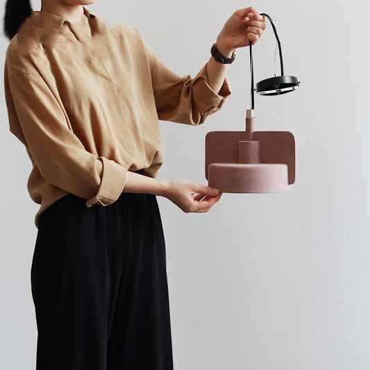 Nordic Retro Bar Restaurant Decoration Cement Chandelier