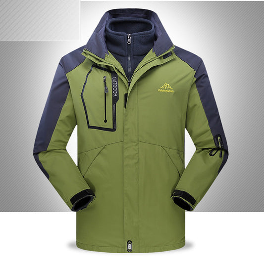 Plush 3-in-1 Military Style Jacket Coat