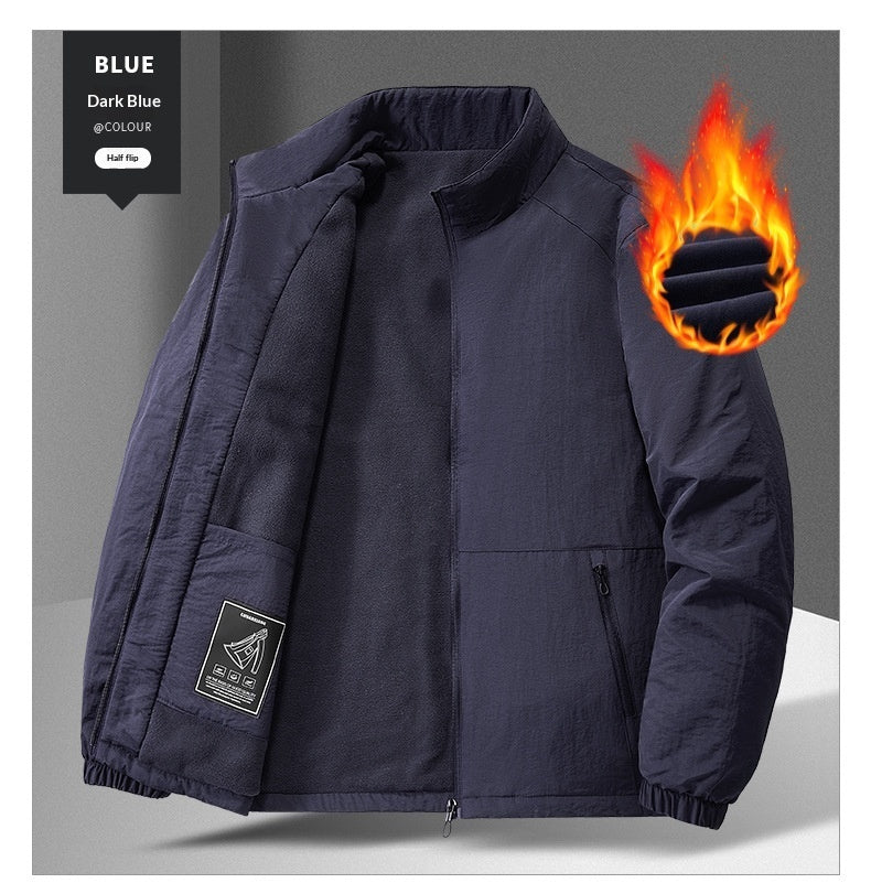 Mens Casual Padded Stand-collar Sports Jacket