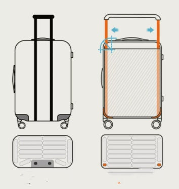 Wide Trolley Case Female 24 Inch Large Capacity