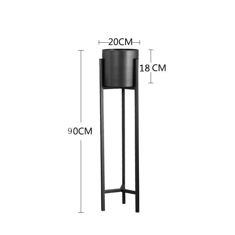 Iron Flowerpot Shelf In Living Room